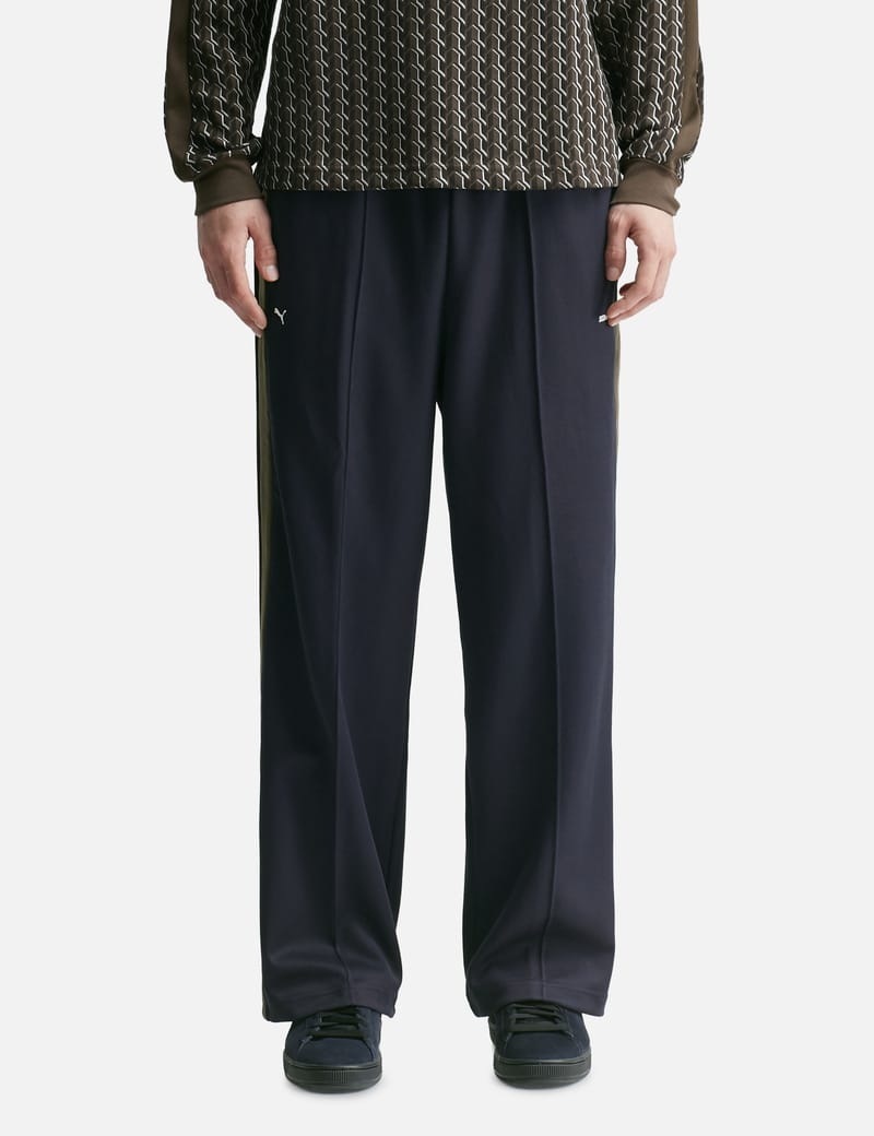 Puma JJJJound x PUMA Track Pants - Navy T7 pants with brown straps