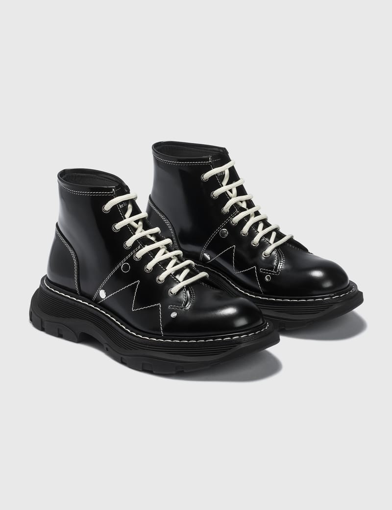 Alexander McQueen - Tread Lace Up Boot | HBX - Globally