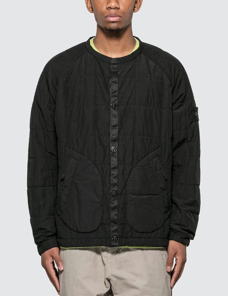 Stone Island - Naslan Light Quilted Collarless Jacket | HBX