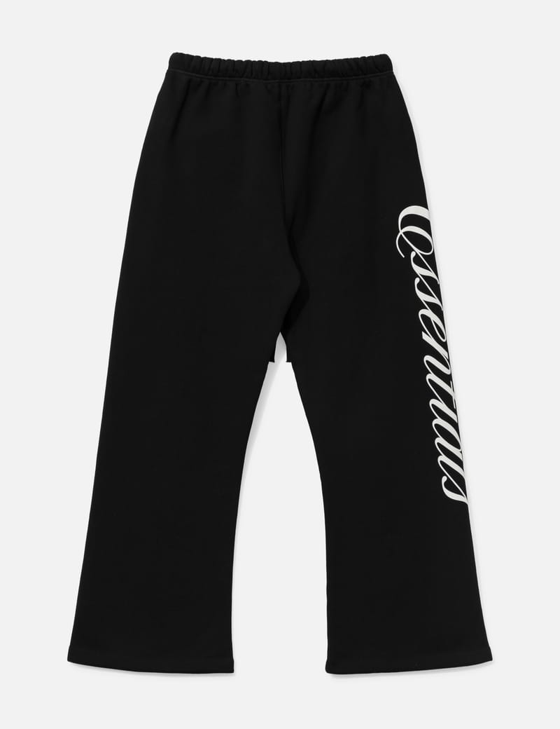 NBA 黒パンツ ドローストリング付き　fear offgod Fear of God Essentials NBA Flare Sweatpant - Black cotton flare
