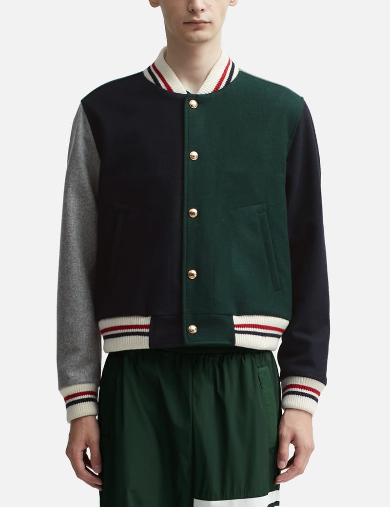 Thom Browne - Snap Front Knit Blouson Jacket | HBX Thom Browne - Snap Front Knit Blouson Jacket | HBX