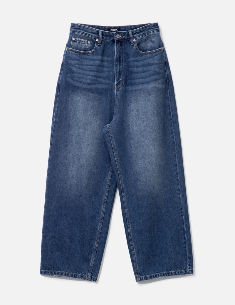 パリコレクション CODA Jeans Luft Cut Extended Distressed Washed Indigo - パンツ