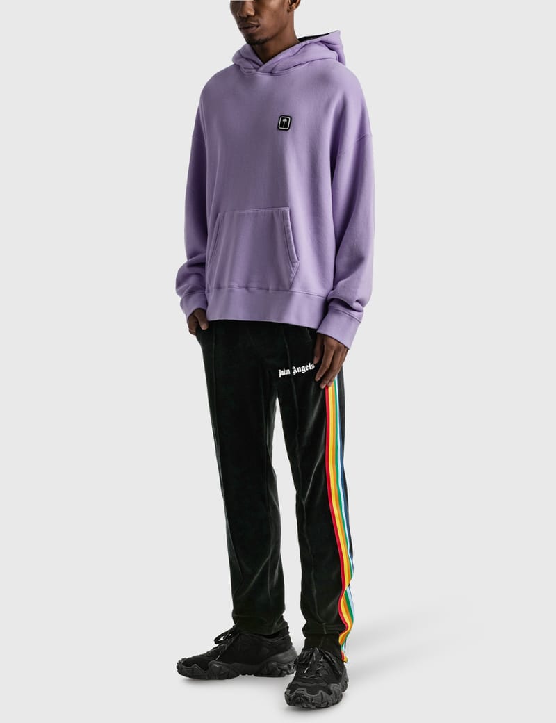 Palm Angels - Logo Tape Hoodie | HBX - Globally Curated Fashion Palm Angels - Logo Tape Hoodie | HBX - Globally Curated Fashion