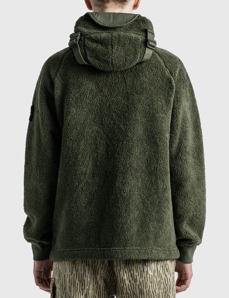 Stone Island Fleece Pockets Zip Hoodie HBX Globally Curated