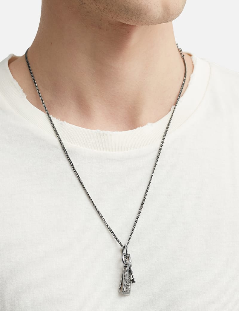 MM6 Maison Margiela Found Objects Necklace - Brass paperclip