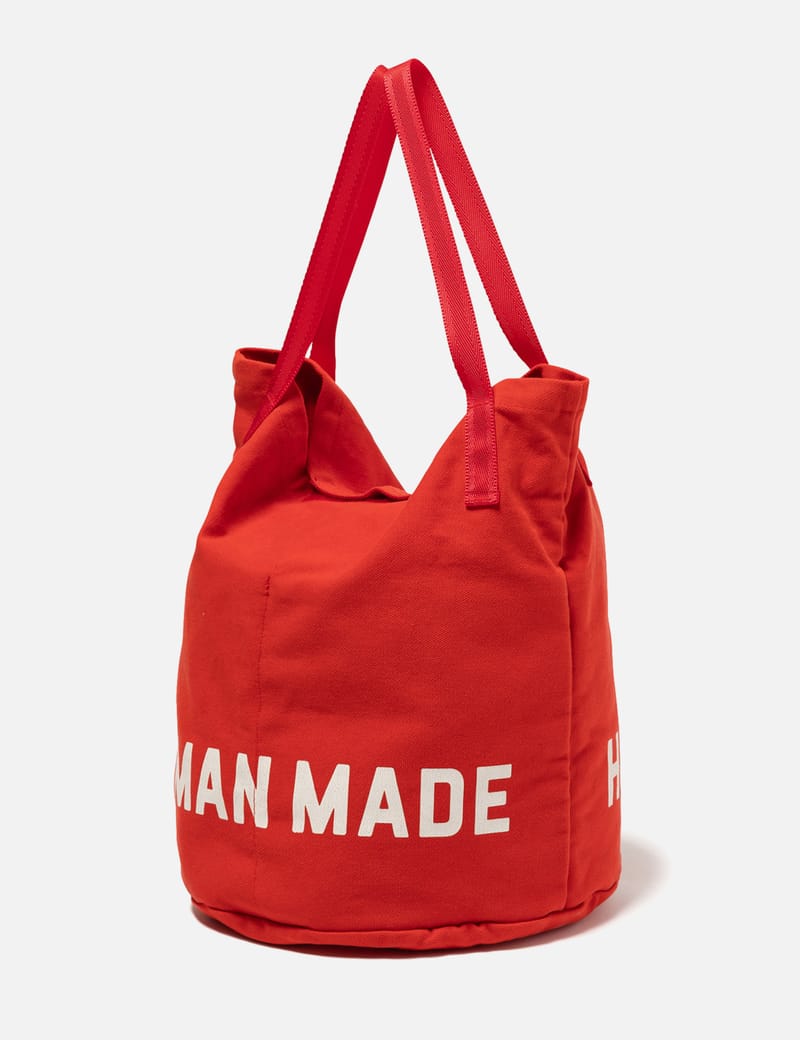 Human Made Balloon Tote - レッドの綿キャンバス製トート、内ポケット