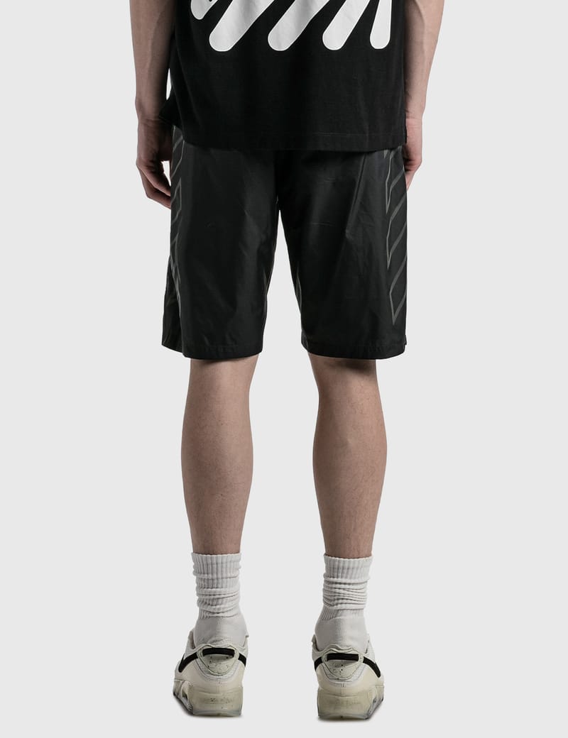 Off-White™ - Diagonal Outline Track Shorts | HBX