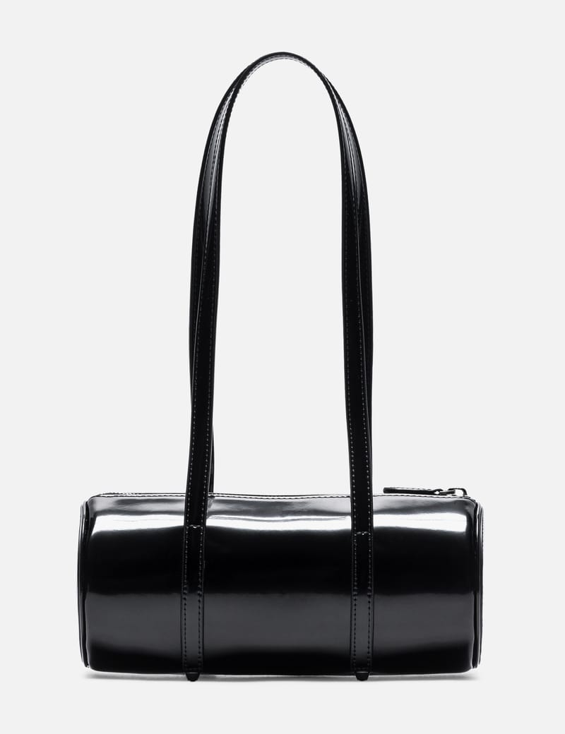 Sandy Liang Pencil Case Bag - Glossy barrel-shaped shoulder bag