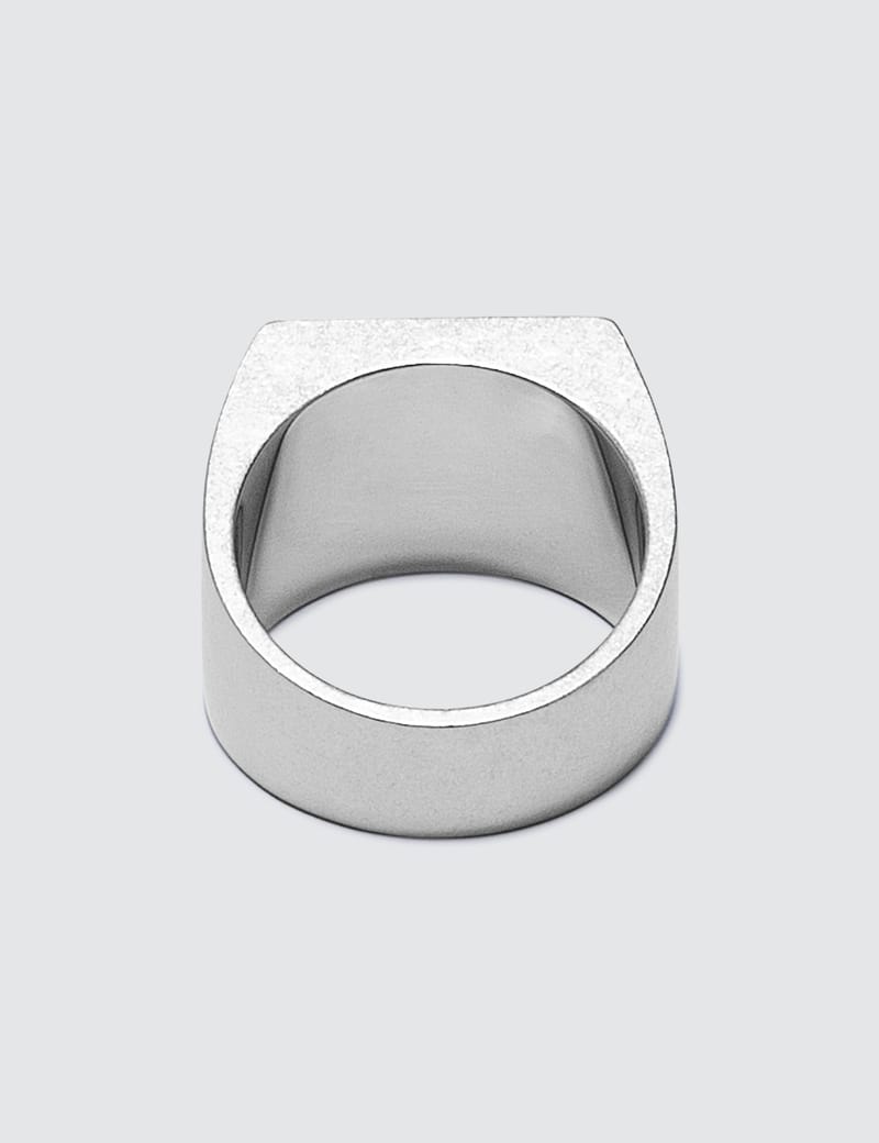 Maison Margiela - 4 Stitches Silver Ring | HBX - Globally Curated