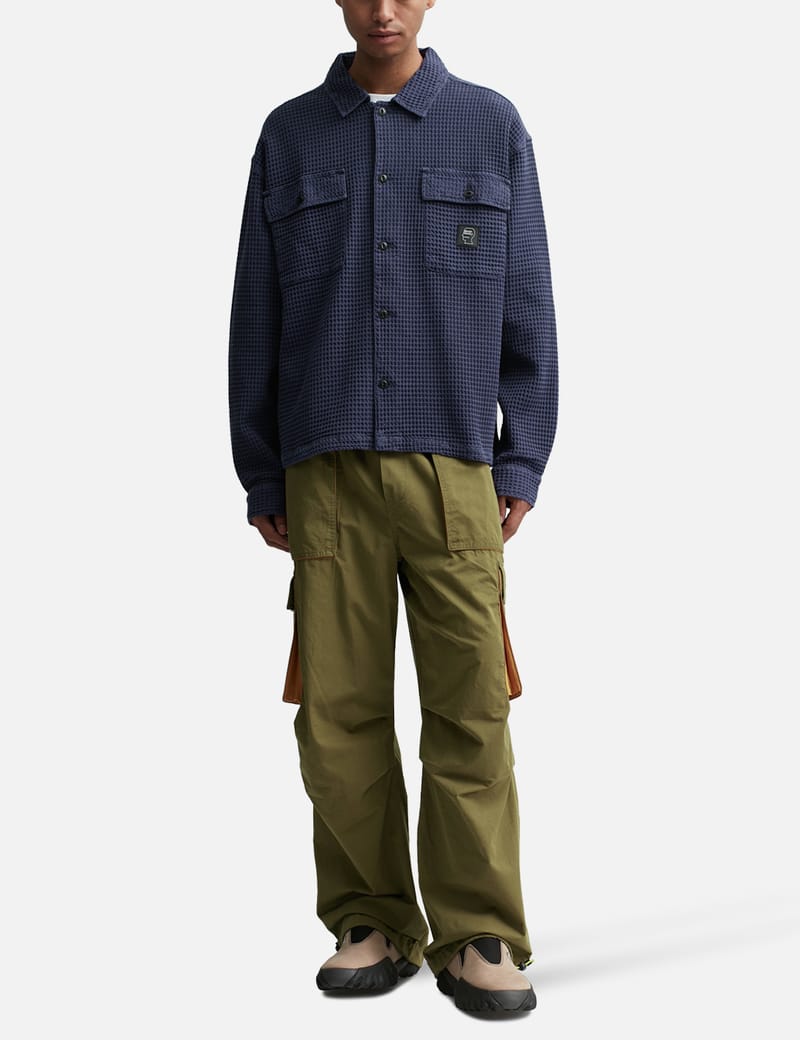 Brain Dead - ワッフル ボタン フロント シャツ | HBX