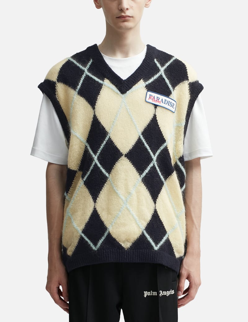 Palm Angels - アーガイル ニット ベスト | HBX
