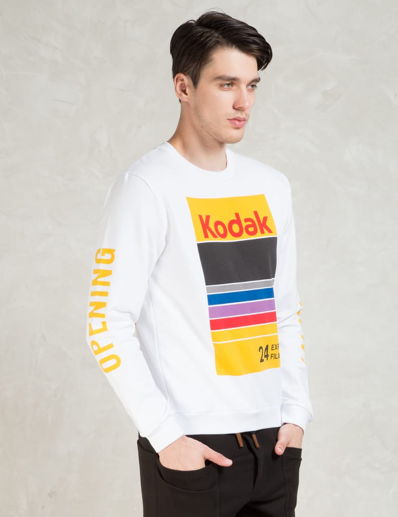 Opening Ceremony - White Kodak Crewneck Sweatshirt | HBX - ハイプ