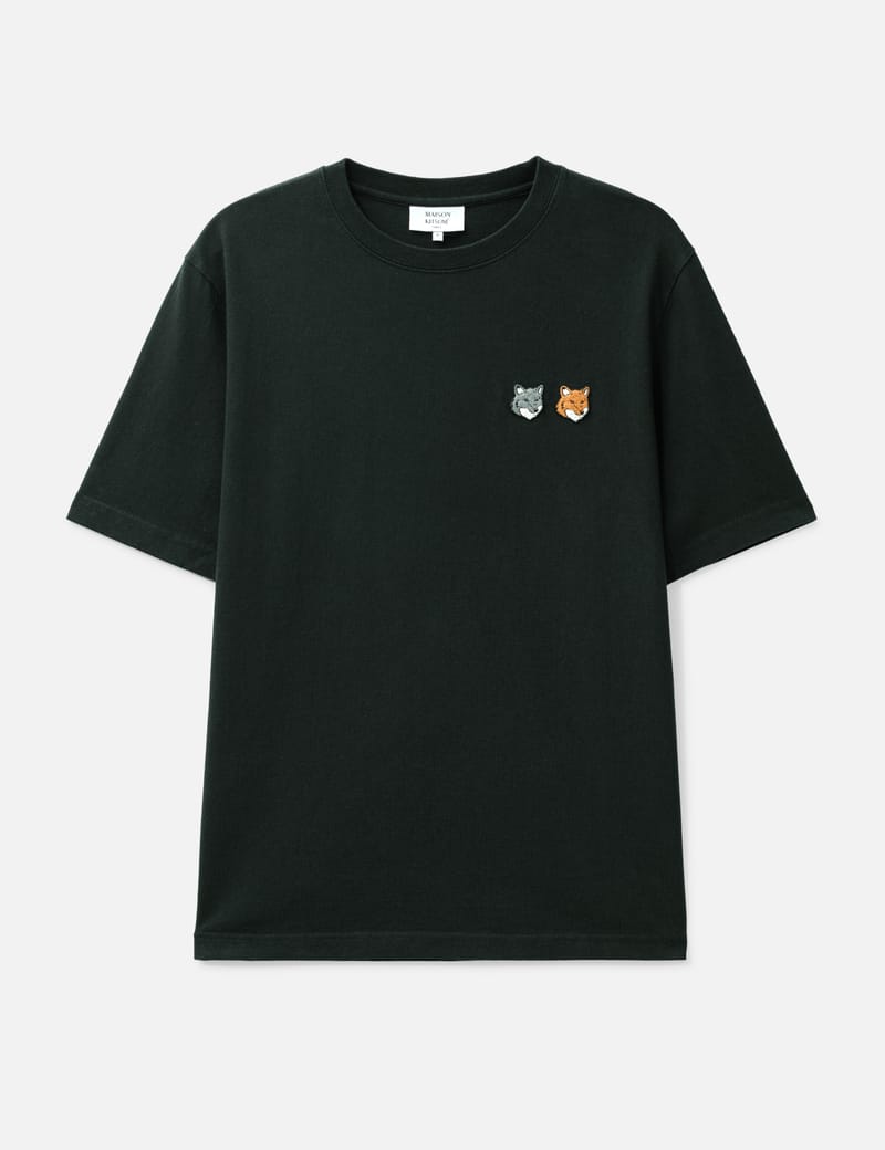メゾンキツネ Tシャツ XS ダブル ボールド フォックスヘッド パッチ Maison Kitsune (メゾン キツネ) ダブル ボールド フォックスヘッド