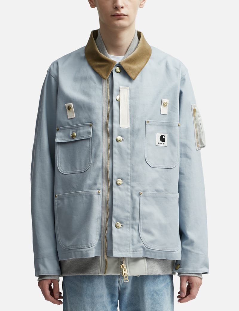 Sacai - Sacai X Carhartt WIP Canvas x MA-1 Jacket Michigan | HBX ...