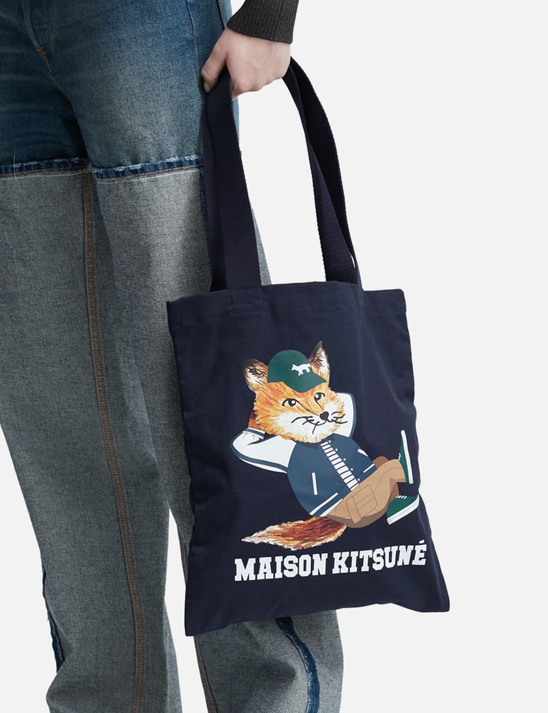 Maison Kitsuné - Dressed Fox Vertical Tote Bag | HBX