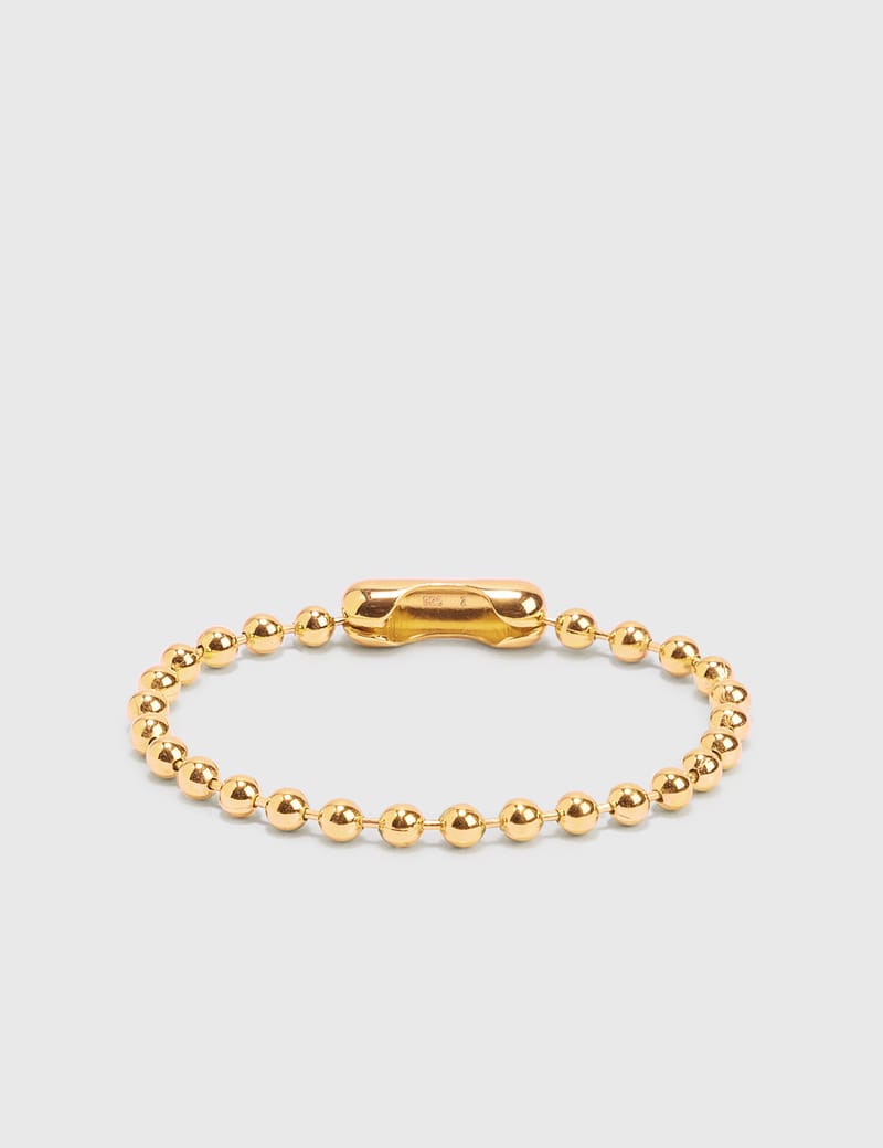 アクセサリー AMBUSH NOBO BEADS BRACELET GOLD AMBUSH Ball Chain Bracelet Bangle Gold Used Limited Very