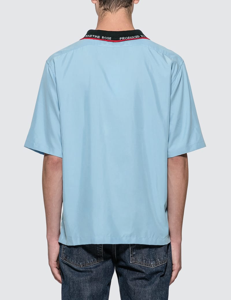 Martine Rose - Rib Collar Short Sleeve Shirt | HBX