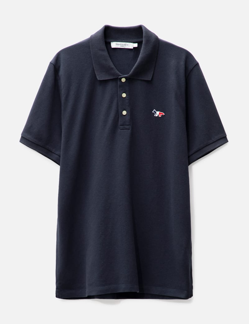 Maison Kitsuné - Tricolor Fox Patch Classic Polo | HBX - Globally