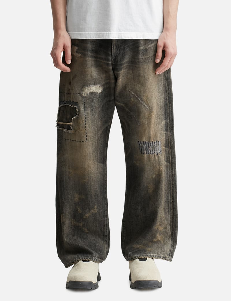 neighborhood SAVAGE DENIM DP WIDE PANTS