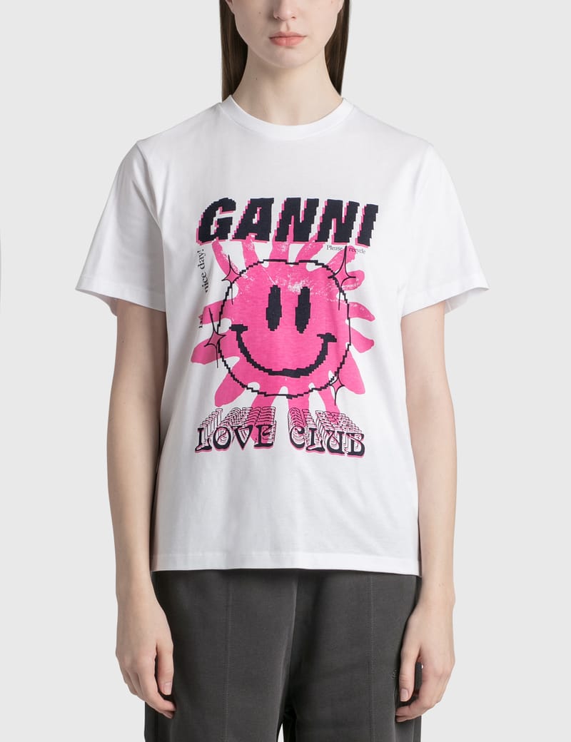 Ganni - Love Club T-shirt | HBX - Globally Curated Fashion and