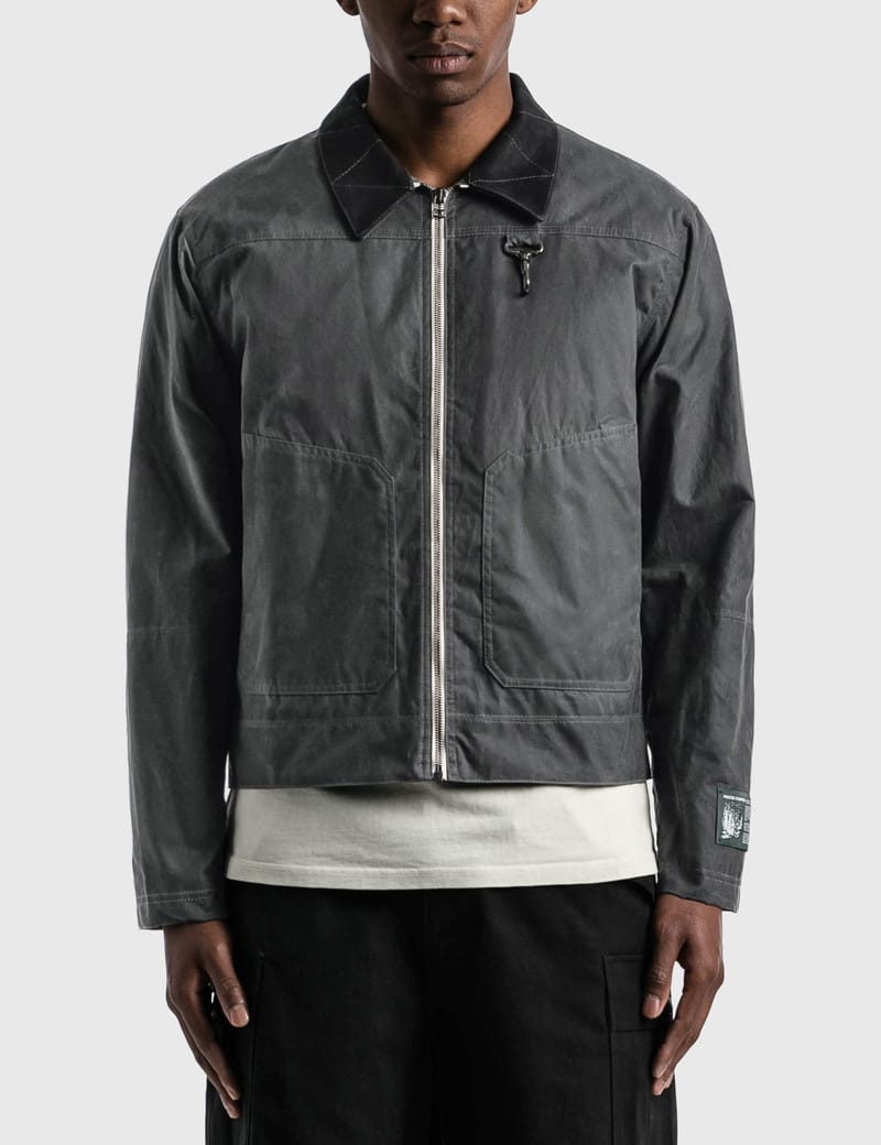 Reese Cooper - Waxed Cotton Biker Jacket | HBX - Globally Curated