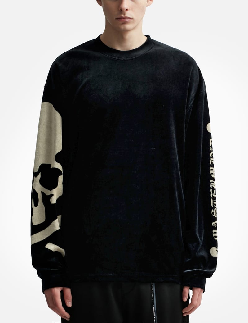 Mastermind Japan - VELOUR BOXY Long Sleeve T-shirt | HBX