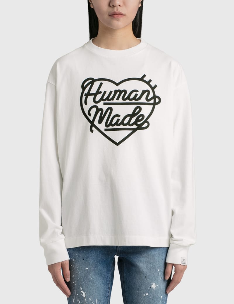 Human Made - Long Sleeve Heart T-shirt | HBX - Globally Curated