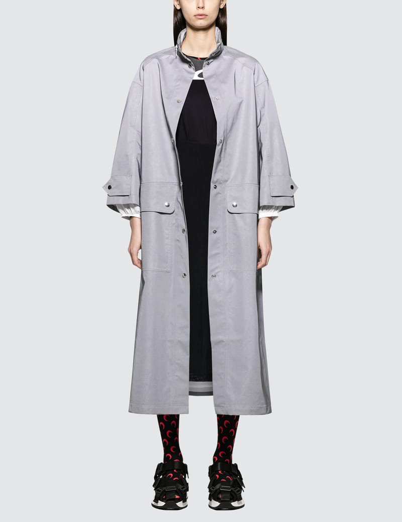 Marine Serre - Bell-Shaped Reflective Parka Jacket | HBX