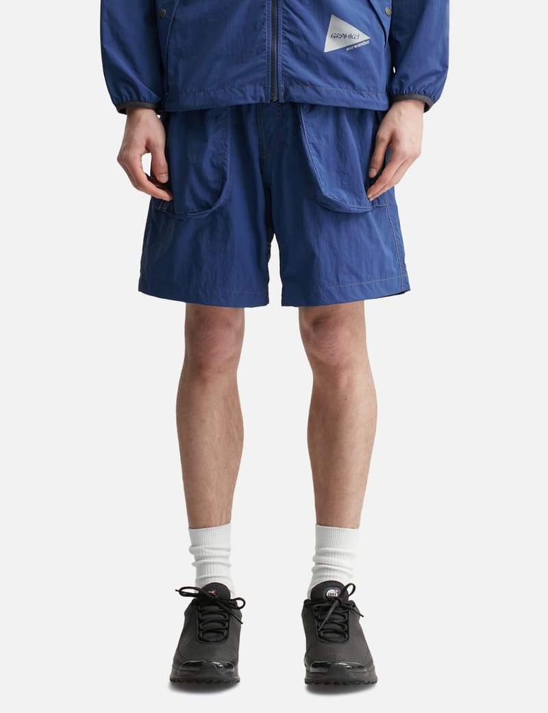 GRAMICCI×and wander brushed nylon short Gramicci x and wander Brushed Nylon Short 'Blue' – TAKOUT®