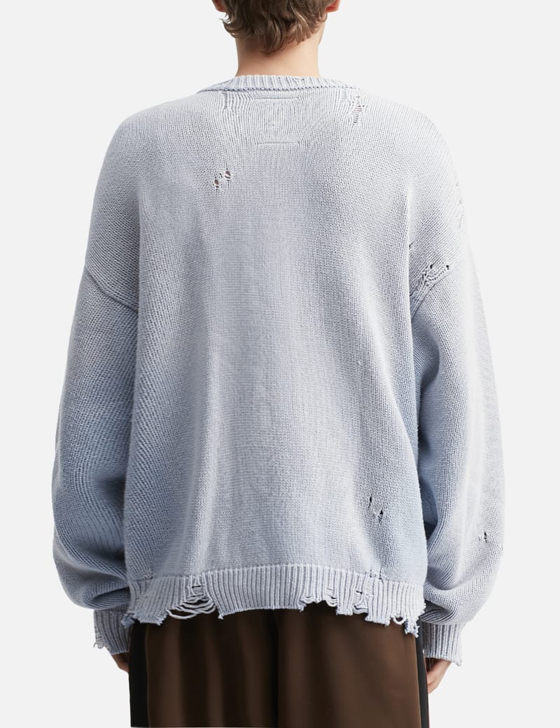 Maison Mihara Yasuhiro Strawberry Jacquard Knit Sweater - ダメージ