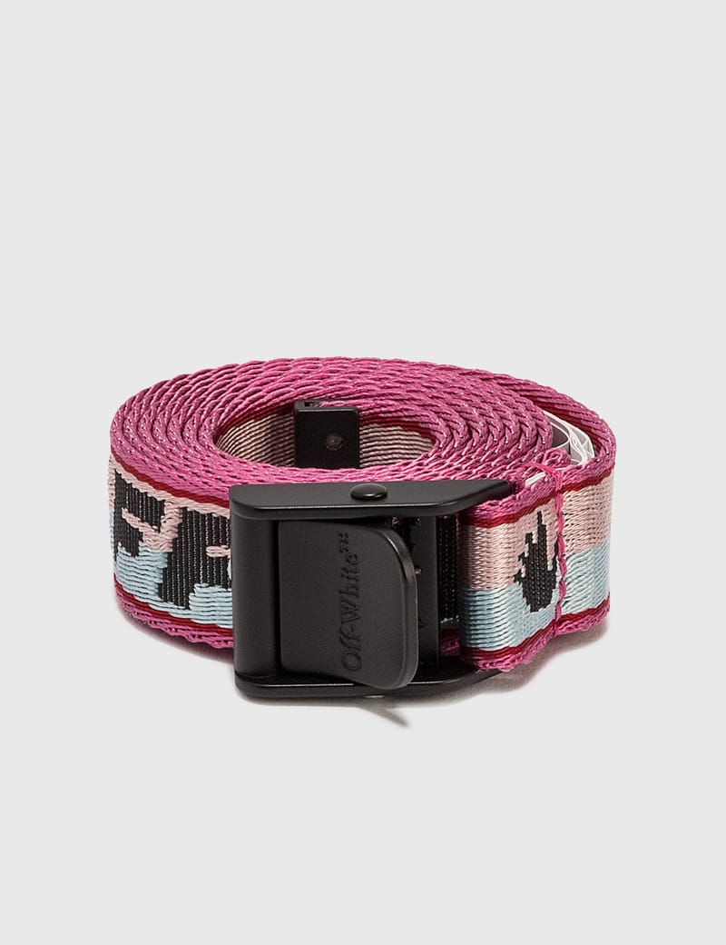 Womens off-white pink industrial order belt