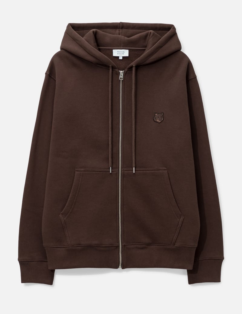 MAISON KITSUNE｜HOOD/ZIP-UP (BOLD FOX HEAD PATCH COMFORT BOLD FOX HEAD PATCH COMFORT ZIPPED HOODIE | Maison Kitsuné
