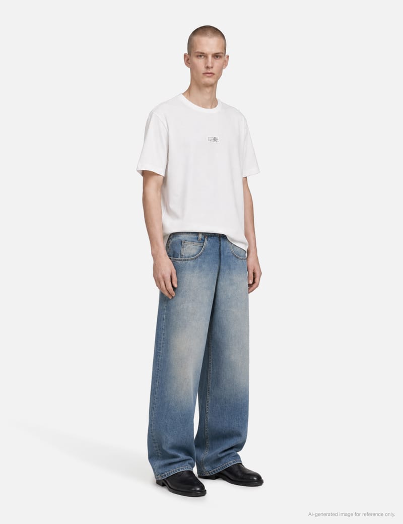 MM6 Maison Margiela Tシャツ MM6 Maison Margiela Numeric cotton T-shirt - Off-White relaxed-fit