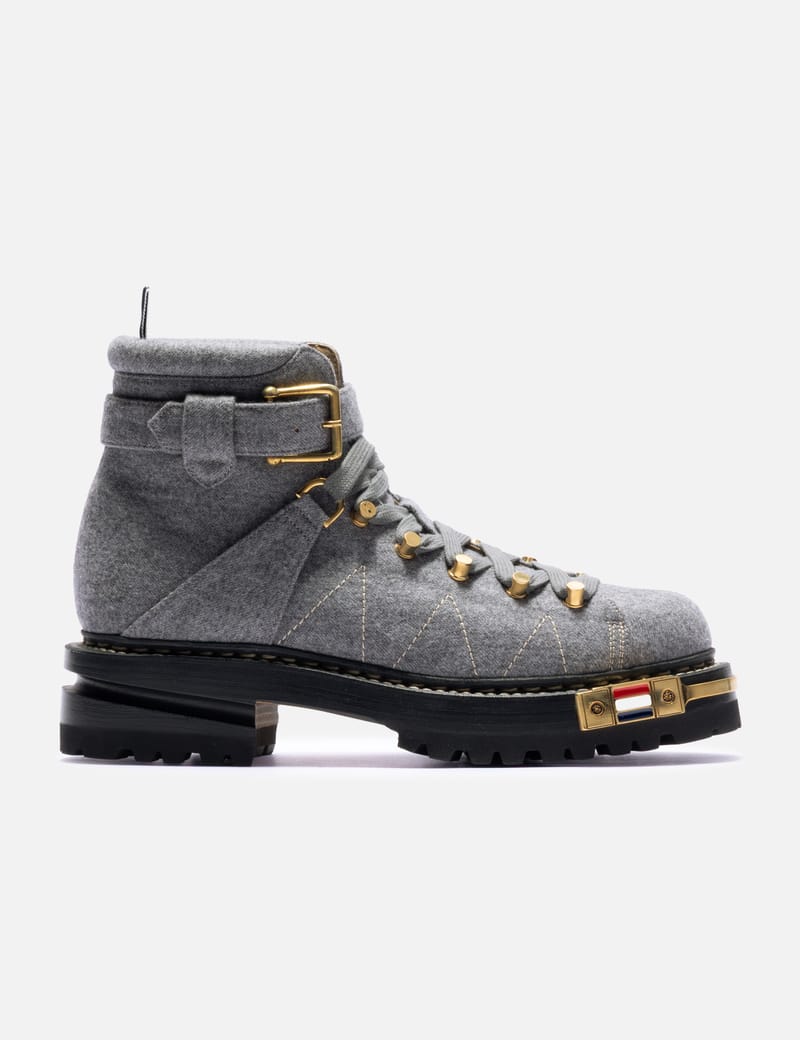 Thom Browne Hiking Boot - グレーのウール混フェルト製ハイキング