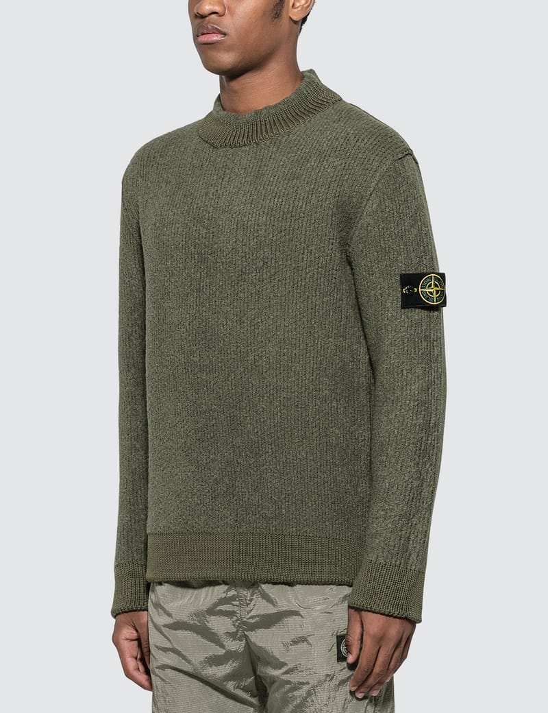 Stone Island Thick Knit Sweater HBX Globally Curated Fashion