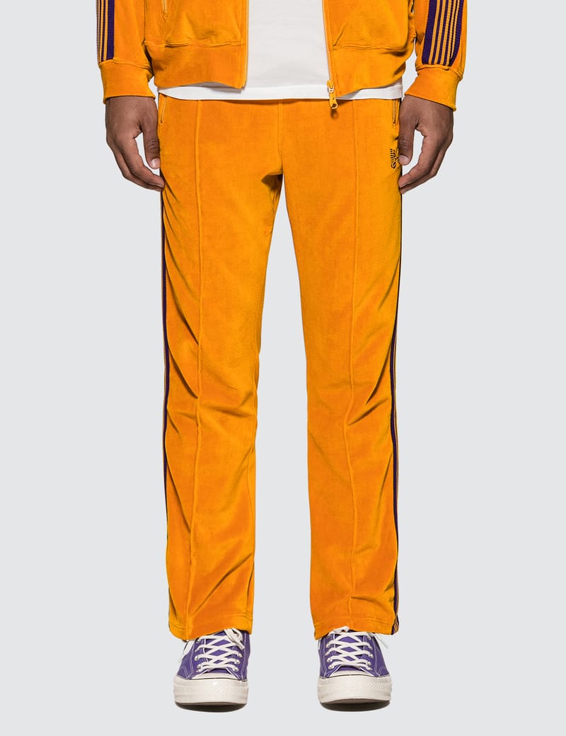 Needles - C/PE Velour Narrow Track Pants | HBX - Globally Curated