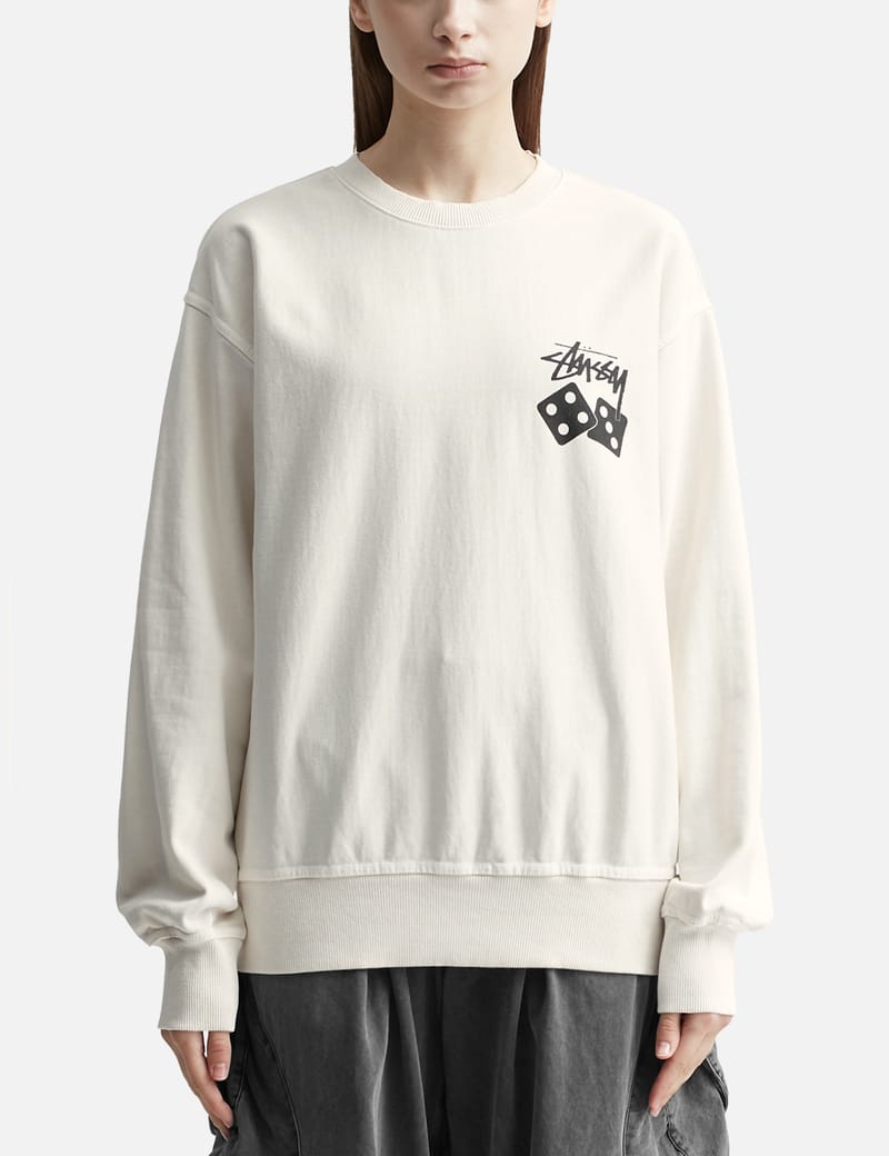 Stüssy - DICE PIGMENT DYED CREW | HBX - HYPEBEAST 為您搜羅全球潮流