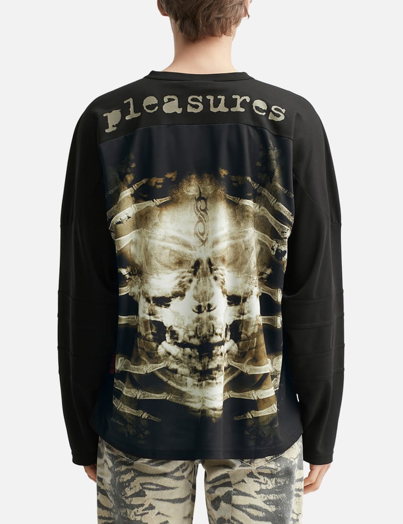 PLEASURES 関税込 X-ray ホッケージャージ X-RAY HOCKEY JERSEY – PLEASURES