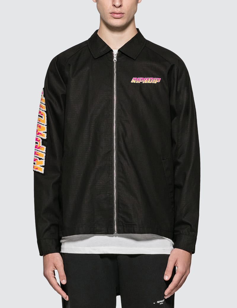 RIPNDIP - Racing Team Cotton Twill Coach Jacket | HBX - Globally