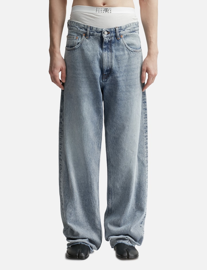MM6 Maison Margiela - BAGGY BOXER JEANS | HBX - Globally Curated ...
