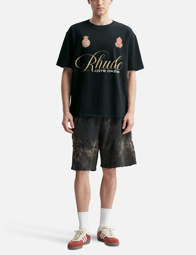Rhude - Rhude Script Crest T-Shirt | HBX - Globally Curated
