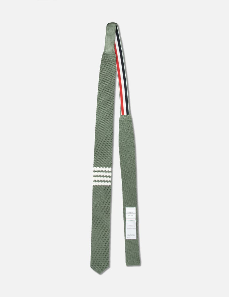 トム ブラウン - SILK KNIT TIE W/ 4 BAR STRIPES | HBX