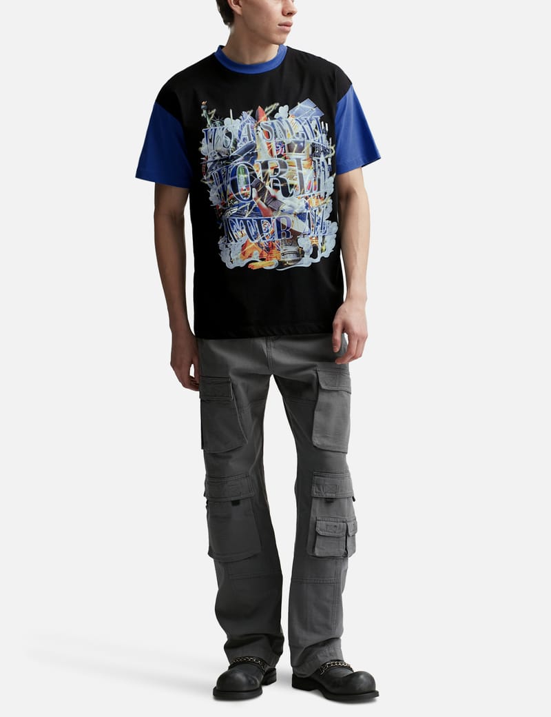 Tシャツ・カットソー Sky High Farm Workwear (55123) SKY HIGH FARM WORKWEAR PERENNIAL ALLY BO T-SHIRT WHITE