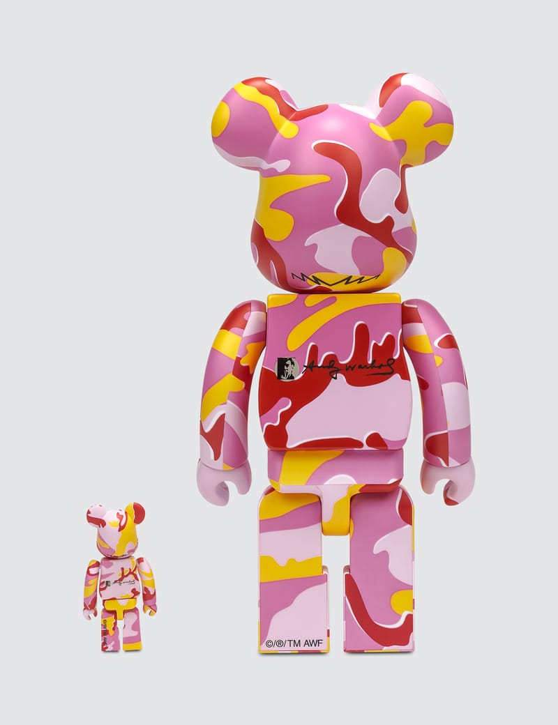 Medicom Toy - 100% & 400% Andy Warhol Bea@rbrick Set (camo Ver