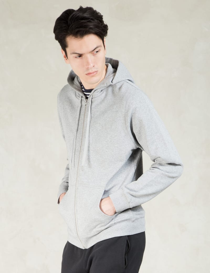 SUNSPEL - Grey Loopback Zip Hoodie | HBX - Globally Curated