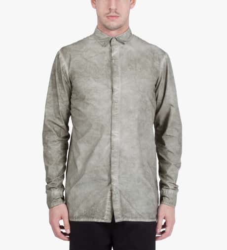 SILENT DAMIR DOMA - Grey Serin Basic Shirt | HBX