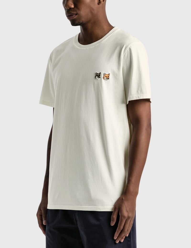 Maison Kitsuné - Double Fox Head Patch T-shirt | HBX - Globally