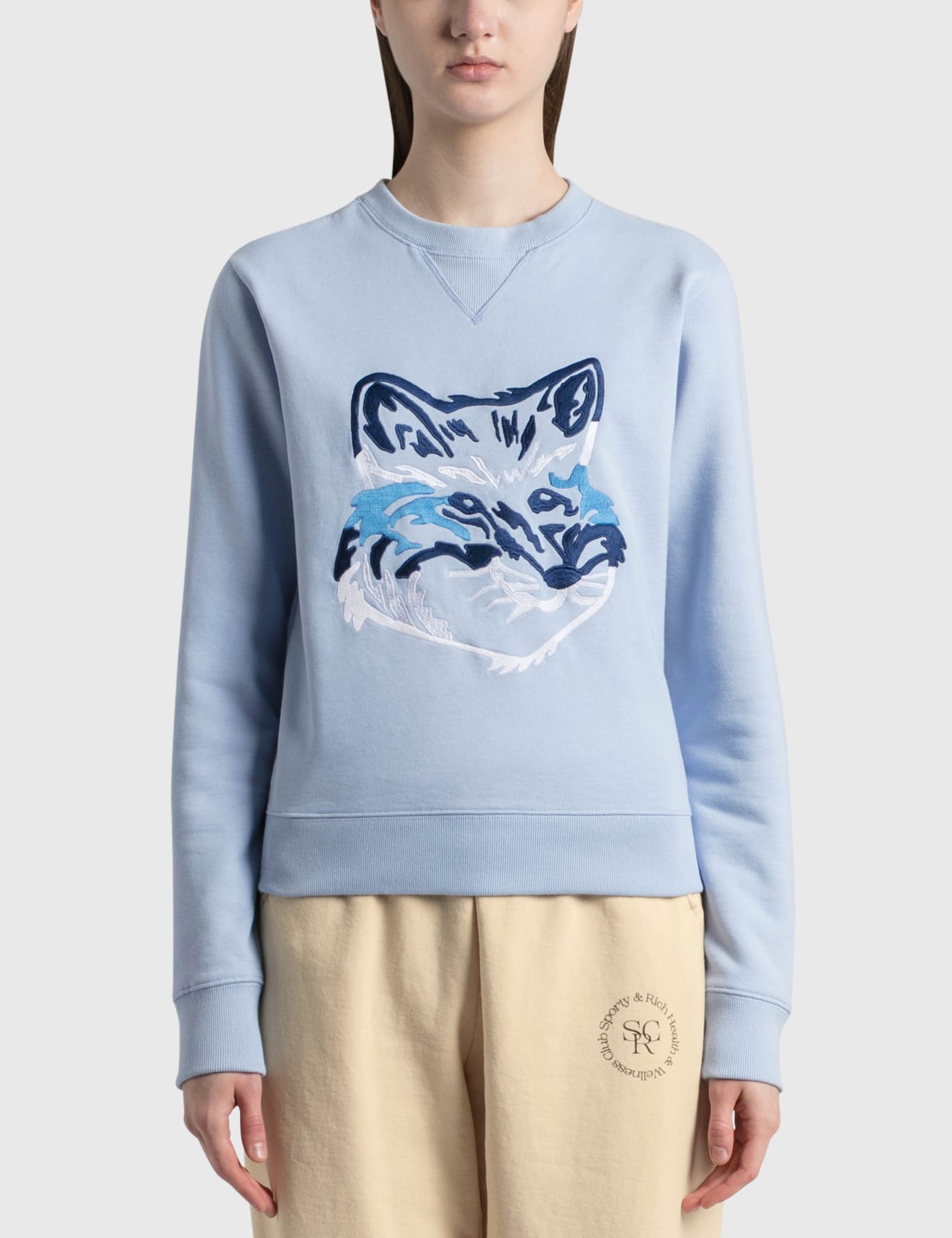 Maison Kitsune - Big Fox Embroidery Regular Sweatshirt | HBX - Globally  Curated Fashion and Lifestyle by Hypebeast