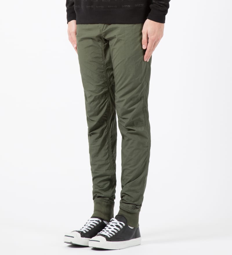 Maharishi - Maharishi x Undefeated Olive Lack Woven Track Pants