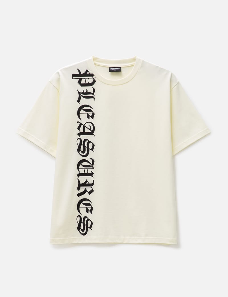 Pleasures balance embroidered online premium crewneck